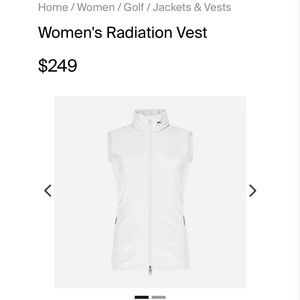 Brand new without tags Kjus Radiation vest white luxury golf vest
